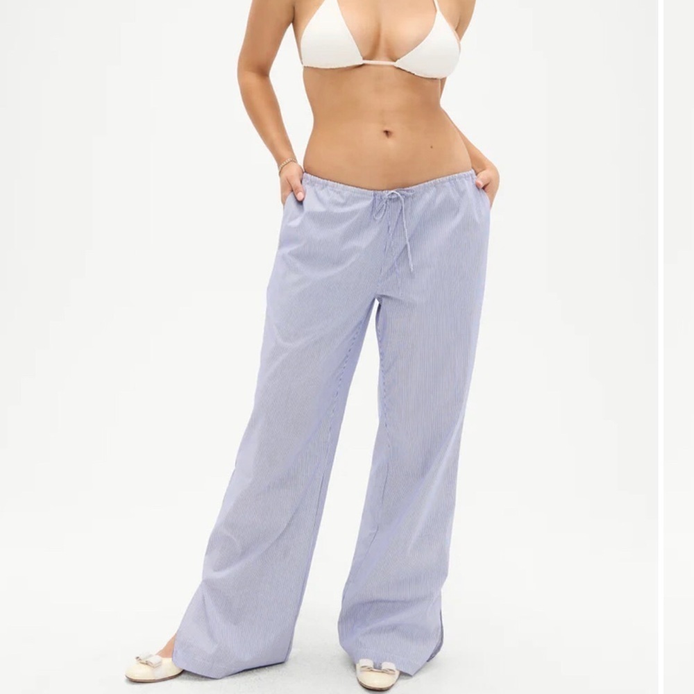 Frankie's Bikinis Daisy Striped Low Rise Pant sz XS